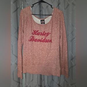 Harley-Davidson Pink 100%cotton Chicago Design Sweatshirt Size 2XL.